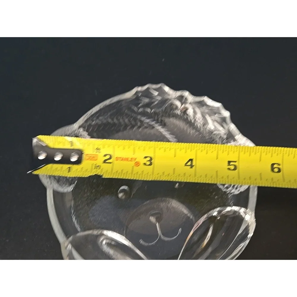 LN‎ Studio Nova Mikasa crystal candy nut jewelry dish Teddy Bear santa hat 5.5